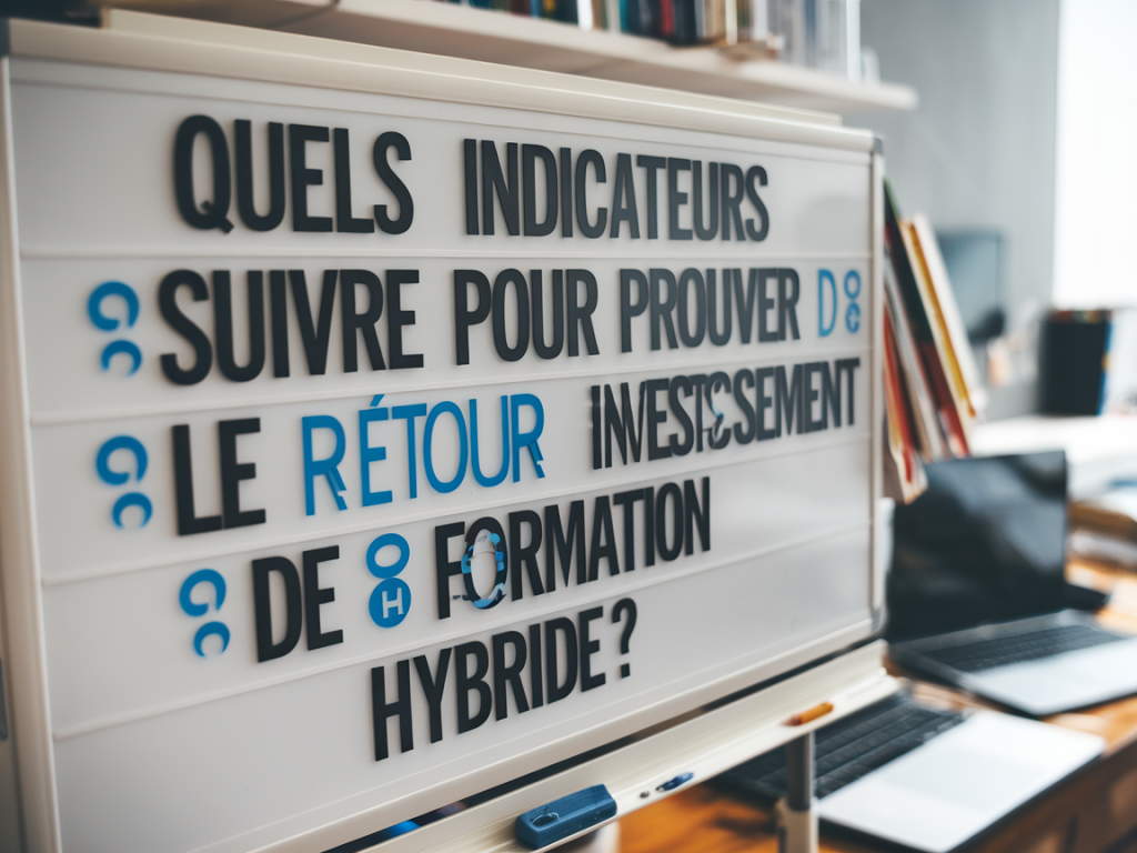 Quels indicateurs suivre pour prouver le retour sur investissement d'un programme de formation hybride