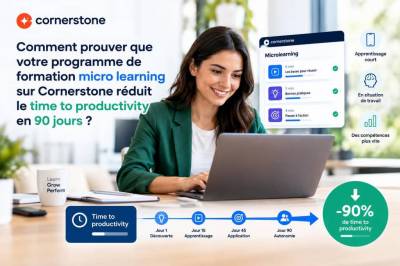 Comment prouver que votre programme de formation micro-learning sur Cornerstone réduit le time-to-productivity en 90 jours